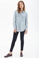 Thumbnail for your product : Forever 21 Faded Denim Shirt