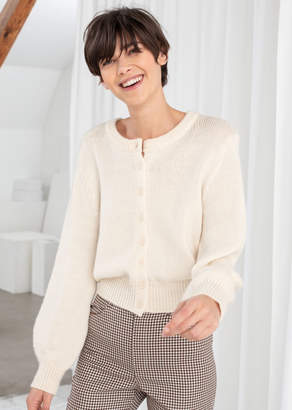 And other stories Cropped Wool Blend Cardigan
