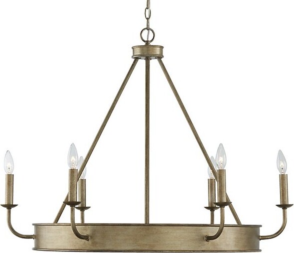 Capital Lighting Nole Chandelier in Bronze, Size: 6 light