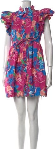 MARIE FRANCE VAN DAMME Floral Print Mini Dress