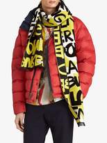 Thumbnail for your product : Burberry Graffiti Cotton Jacquard Scarf