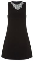 Thumbnail for your product : New Look Black Sleeveless Embellished Neck Shift
