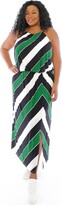 Thumbnail for your product : London Times Women's Petite Blouson Halter Maxi with Front Slit