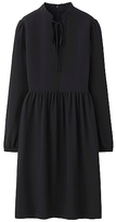 Thumbnail for your product : Uniqlo WOMEN Silk Long Sleeve Dress