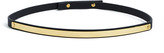 Thumbnail for your product : Sophie Hulme Black Saddle Leather Narrow Panel Belt