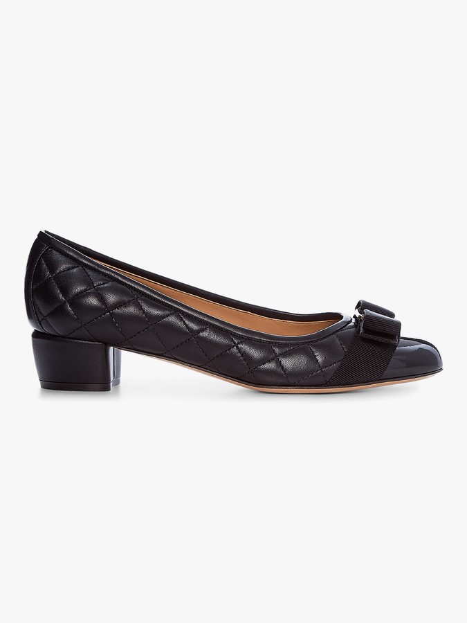 ferragamo vara quilted pump
