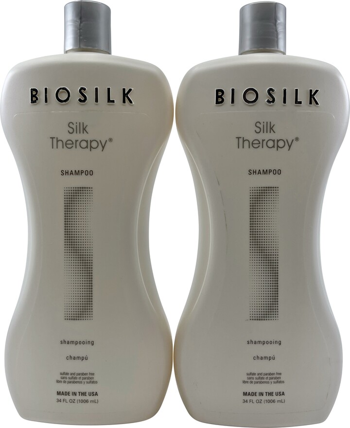 BioSilk Silk Therapy Shampoo Sulfate Free 34 OZ Set of 2 Bottles