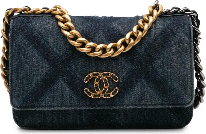 Hobo Bag Chanel Denim Flap Bag Cruise 2021 Chanel Women's Blue