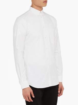 Givenchy Logo-embroidered Cotton-oxford Shirt - Mens - White