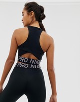 Thumbnail for your product : Nike Training Crossover Crop Top In Black