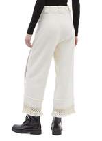 Thumbnail for your product : 3.1 Phillip Lim Tassel cuff patch pocket stripe border terry culottes