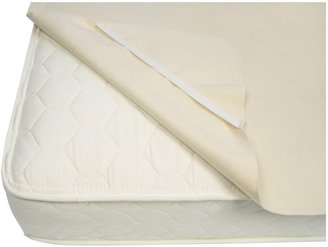 Naturepedic Organic Cotton Waterproof Pad with Straps - Twin XL - Beige