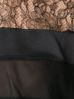 Thumbnail for your product : Alberta Ferretti Lace Trim Layered Top