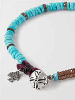 Thumbnail for your product : Peyote Bird Bijoux Sterling Silver And Leather Multi-Stone Beaded Bracelet