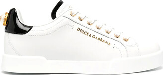 dolce and gabbana logo low top sneakers