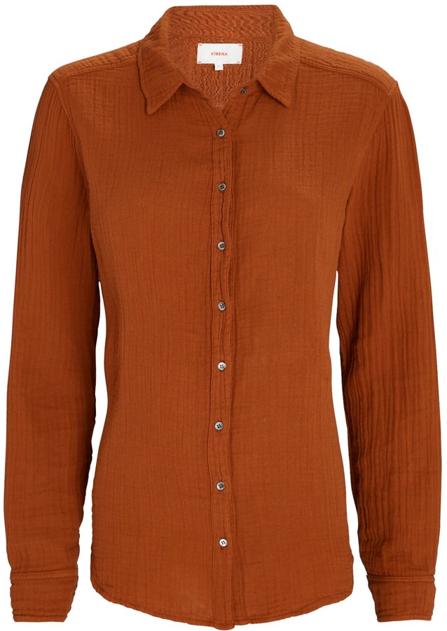 XiRENA Scout Cotton Gauze ButtonDown Shirt ShopStyle