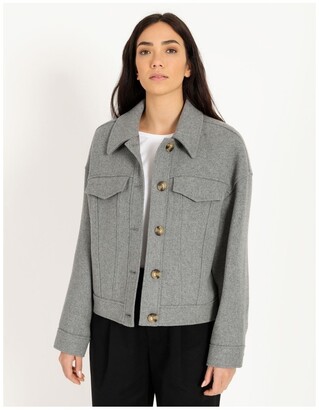 piper check jacket topshop