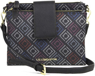 Liz Claiborne Double Top-Zip Crossbody Bag