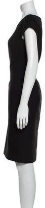 Roland Mouret Asymmetrical Knee-Length Dress Black