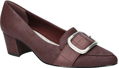 Easy Street Shoes Aster Womens Pointed Closed Toe Block Heel Pumps