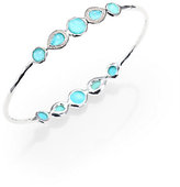 Thumbnail for your product : Ippolita Stella Turquoise, Mother-Of-Pearl, Diamond & Sterling Silver Double Tiara Bangle Bracelet