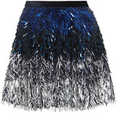 Thumbnail for your product : Alice + Olivia Cina Dégradé Sequined Tulle Mini Skirt