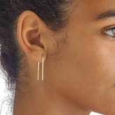 Thumbnail for your product : Ekria Single Long Line Earrings Shiny Yellow Gold