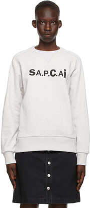 A.P.C. Grey Sacai Edition Tani Sweatshirt