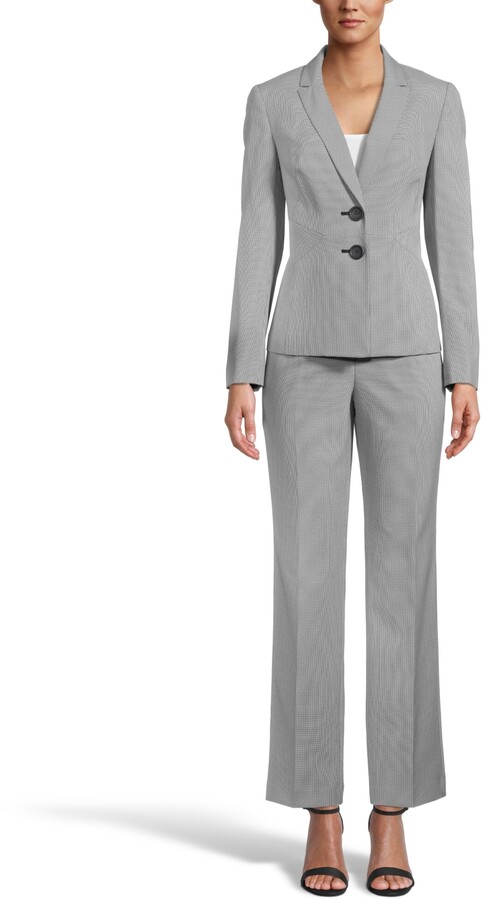 Le Suit Crossdye Two-Button Pantsuit - ShopStyle
