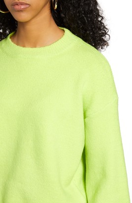 Lulus Bright Eyes Balloon Sleeve Crop Sweater