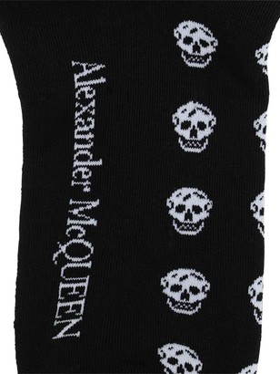Alexander McQueen Cotton Blend Skull Socks