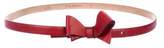 Thumbnail for your product : Valentino Bow-Accented Leather Skinny Belt