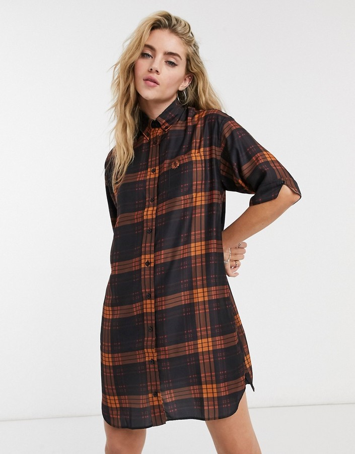 red tartan shirt dress uk