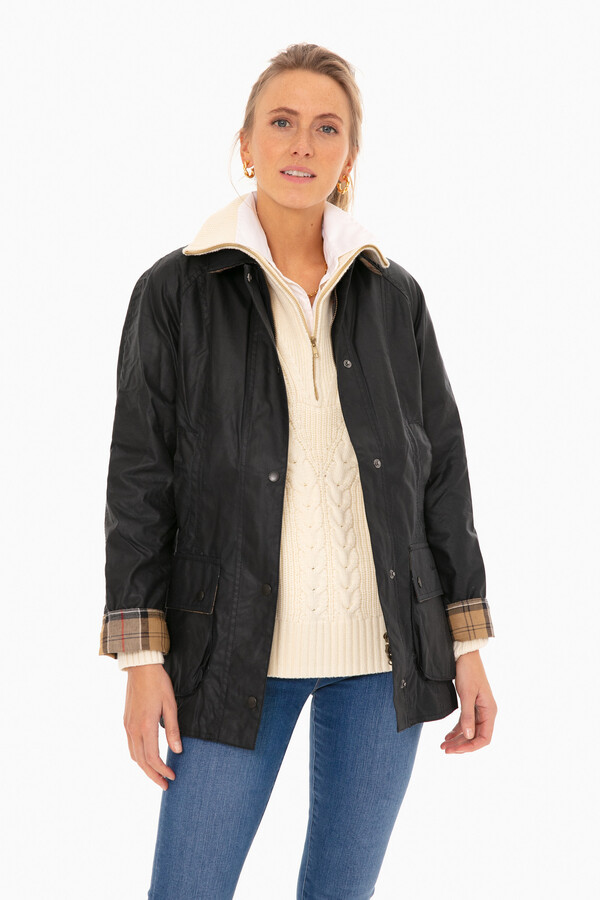 barbour wax jacket women's