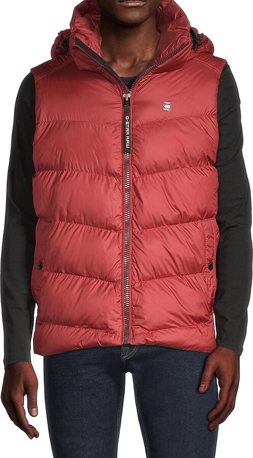G Star Whistler Hooded Chevron-Quilted Puffer Vest - ShopStyle Jackets