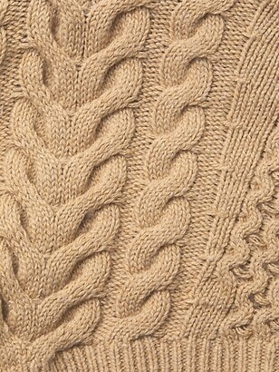 Minnie Rose Pointelle Cotton Knit Crop Top