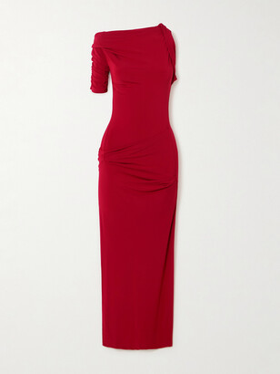 【送料&関税込】Jacquemus Asymmetrical Draped Dress Jacquemus La Robe Drapeado Asymmetric Draped Stretch-knit
