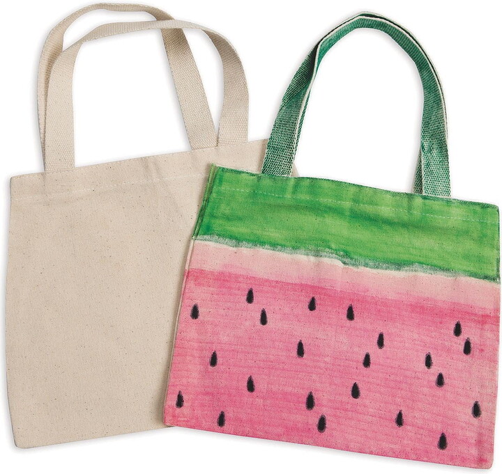S&S Color-Me™ Medium Canvas Tote (Pack of 6)