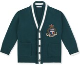 Thumbnail for your product : Dolce & Gabbana Children Logo-Patch Wool Cardigan
