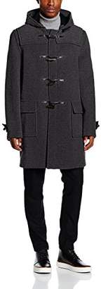 Gloverall Men's Morris Coat, Grey Blackwatch, Large