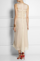 Thumbnail for your product : Reed Krakoff Ruched silk-chiffon midi dress