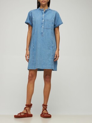A.P.C. Temple Cotton Denim Mini Dress