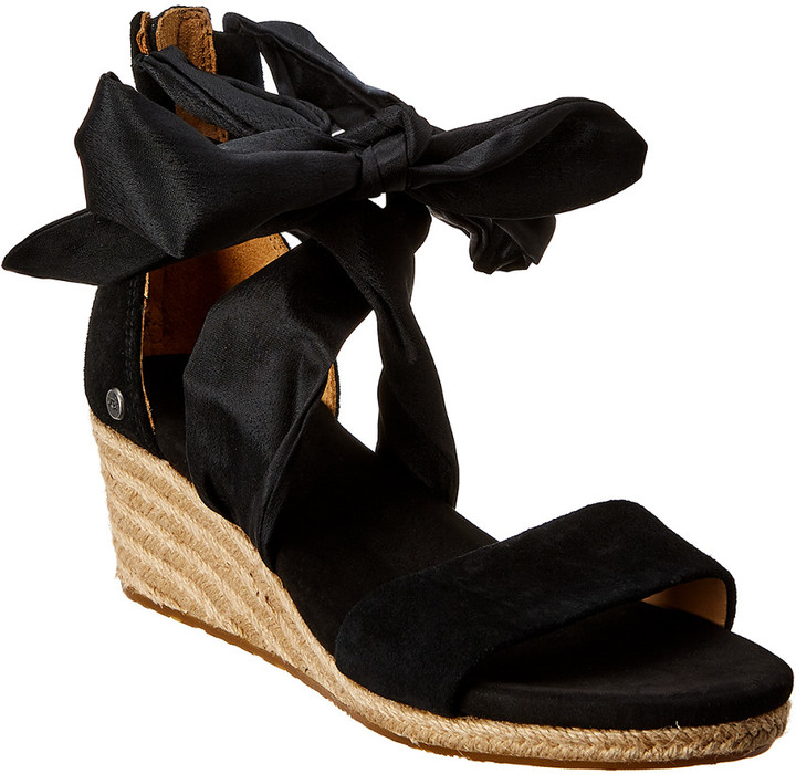 ugg suede wedge sandals