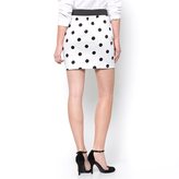 Thumbnail for your product : La Redoute MADEMOISELLE R Stretch Poplin Polka Dot Skirt with Elasticated Waist