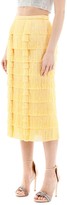 Thumbnail for your product : Marco De Vincenzo Fringed Midi Skirt