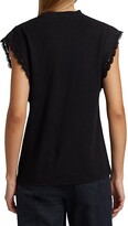 Thumbnail for your product : Derek Lam 10 Crosby Sayles Lace-Trim Muscle Tank Top