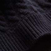 Thumbnail for your product : Burberry One-shoulder Cable Knit Cashmere Sweater