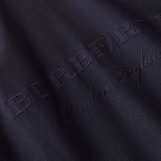 Burberry Embroidered Motif Cotton-blend Jersey Sweatshirt