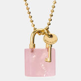 Thumbnail for your product : Coach Lock And Key Necklace