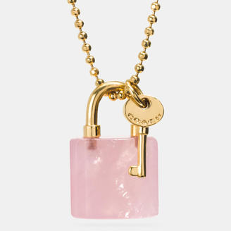 Coach Lock And Key Necklace
